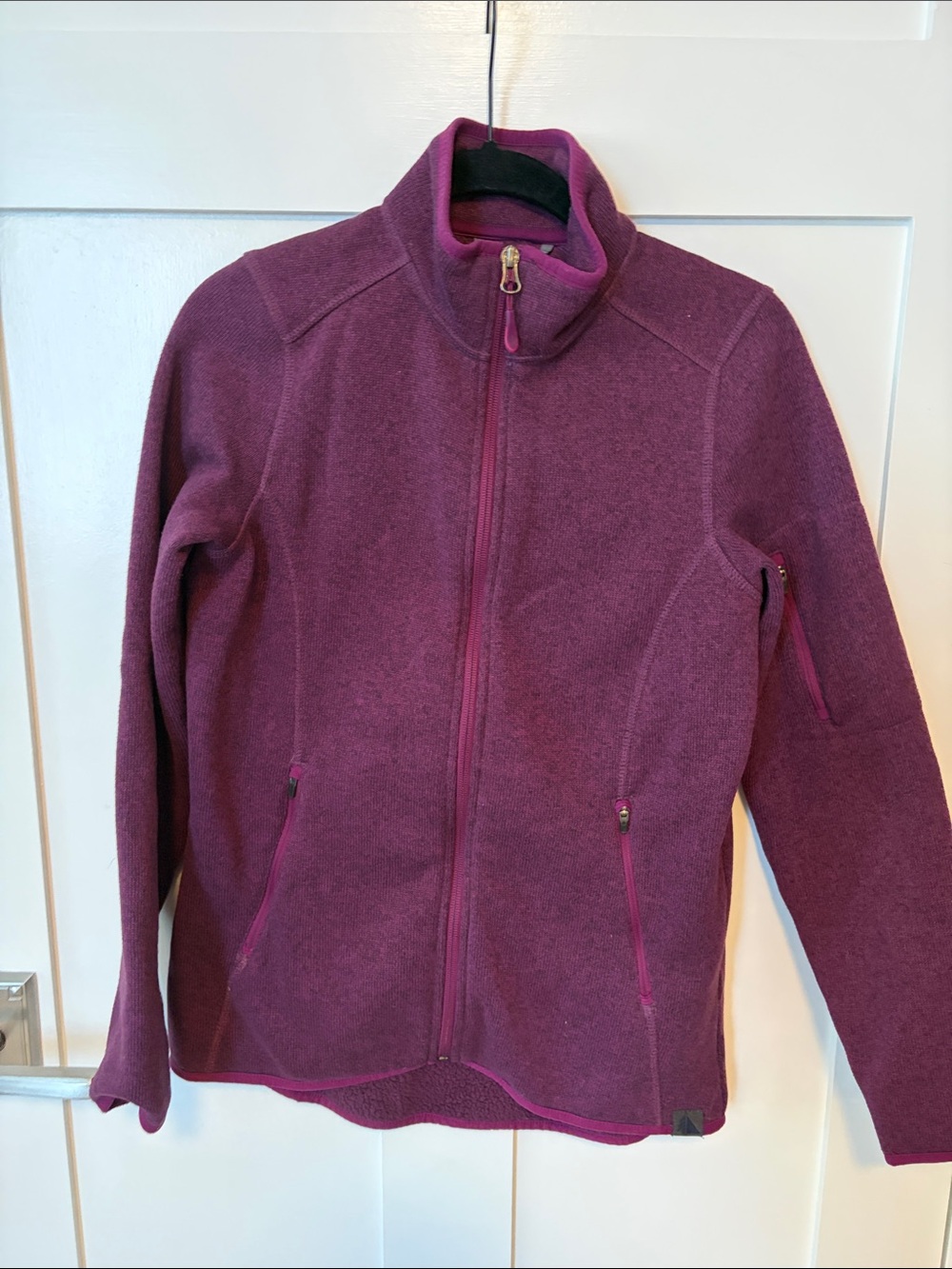 L.L. Bean Plum/Purple/Mulberry Heathered Sweater Jacket
